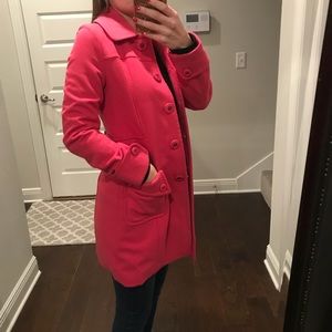 Heavy Pink Winter Pea Coat
